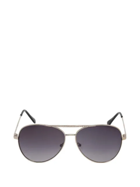 GUESS EYEWEAR crystal-embellished pilot-frame sunglasses