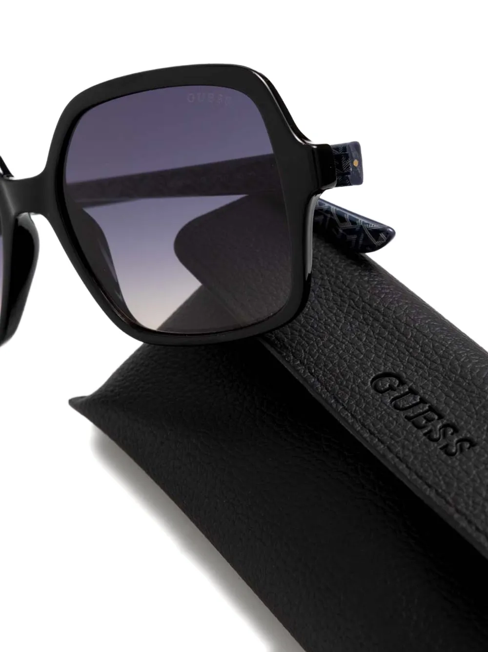 GUESS EYEWEAR Zonnebril met vierkant montuur Zwart
