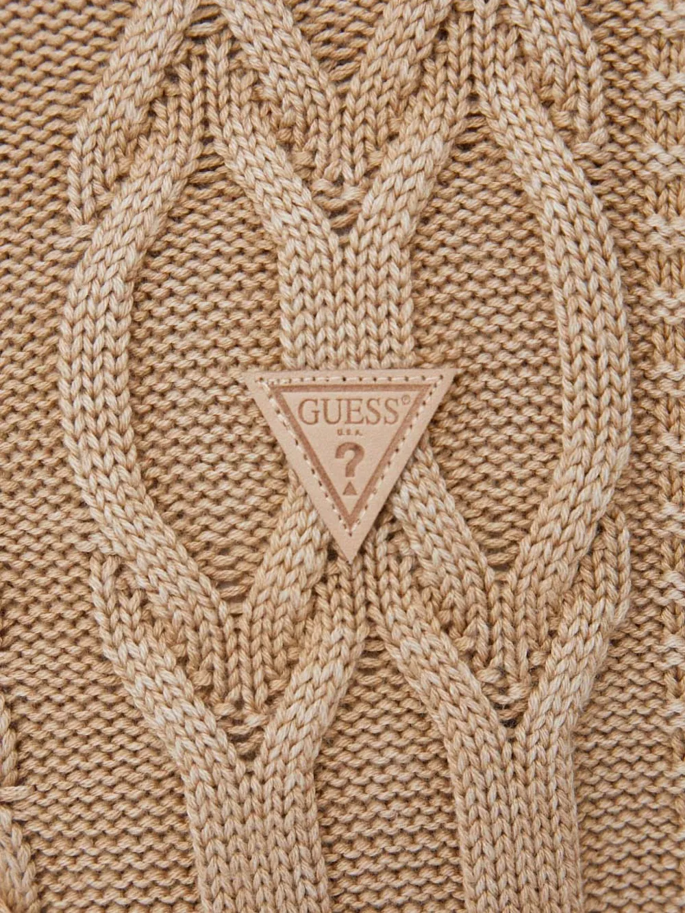 GUESS USA Kabelgebreide trui Beige