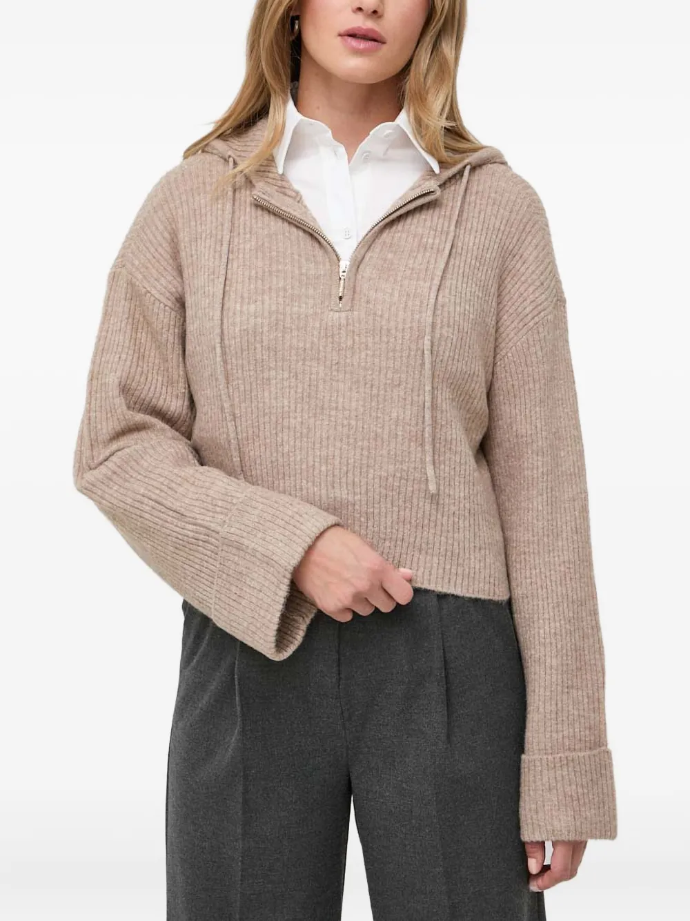 Guess Usa Zip-up Hoodie In Neutral