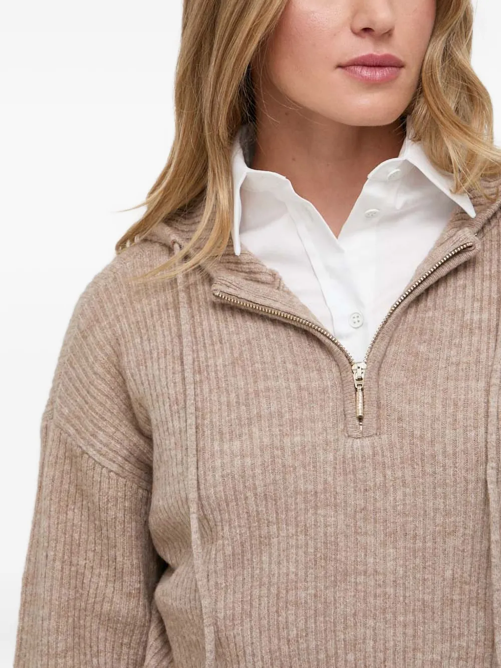 Guess Usa Zip-up Hoodie In Neutral