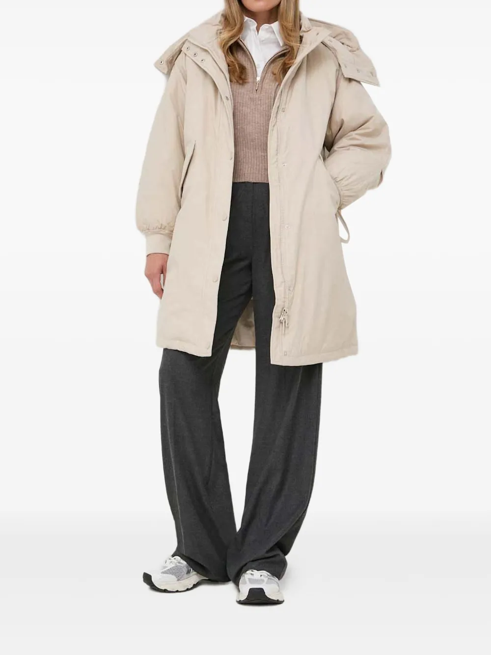 Guess Usa Zip-up Hoodie In Neutral