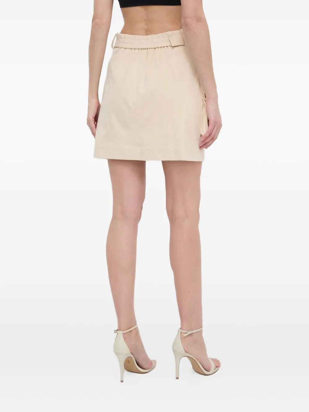 GUESS USA Mini-rok met ceintuur - Beige