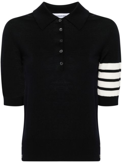 Thom Browne fine-knit polo top