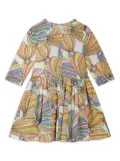 Stella McCartney Kids rainbow-print dress - White