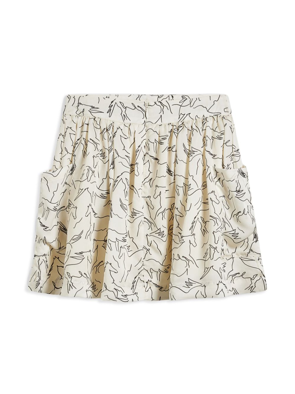 Stella McCartney Kids Rok met paardenprint - Beige