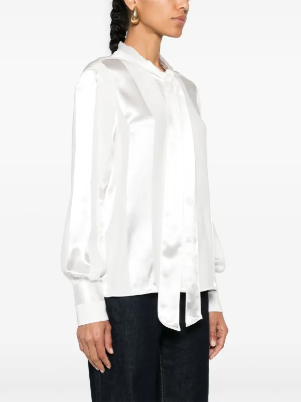 Stella McCartney Camisa Com Laço No Colarinho Branco FARFETCH BR