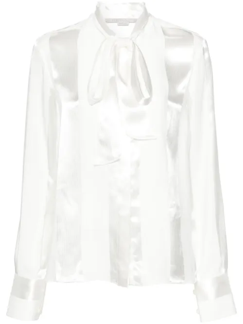 Chemise à col lavallière - Stella McCartney - Modalova