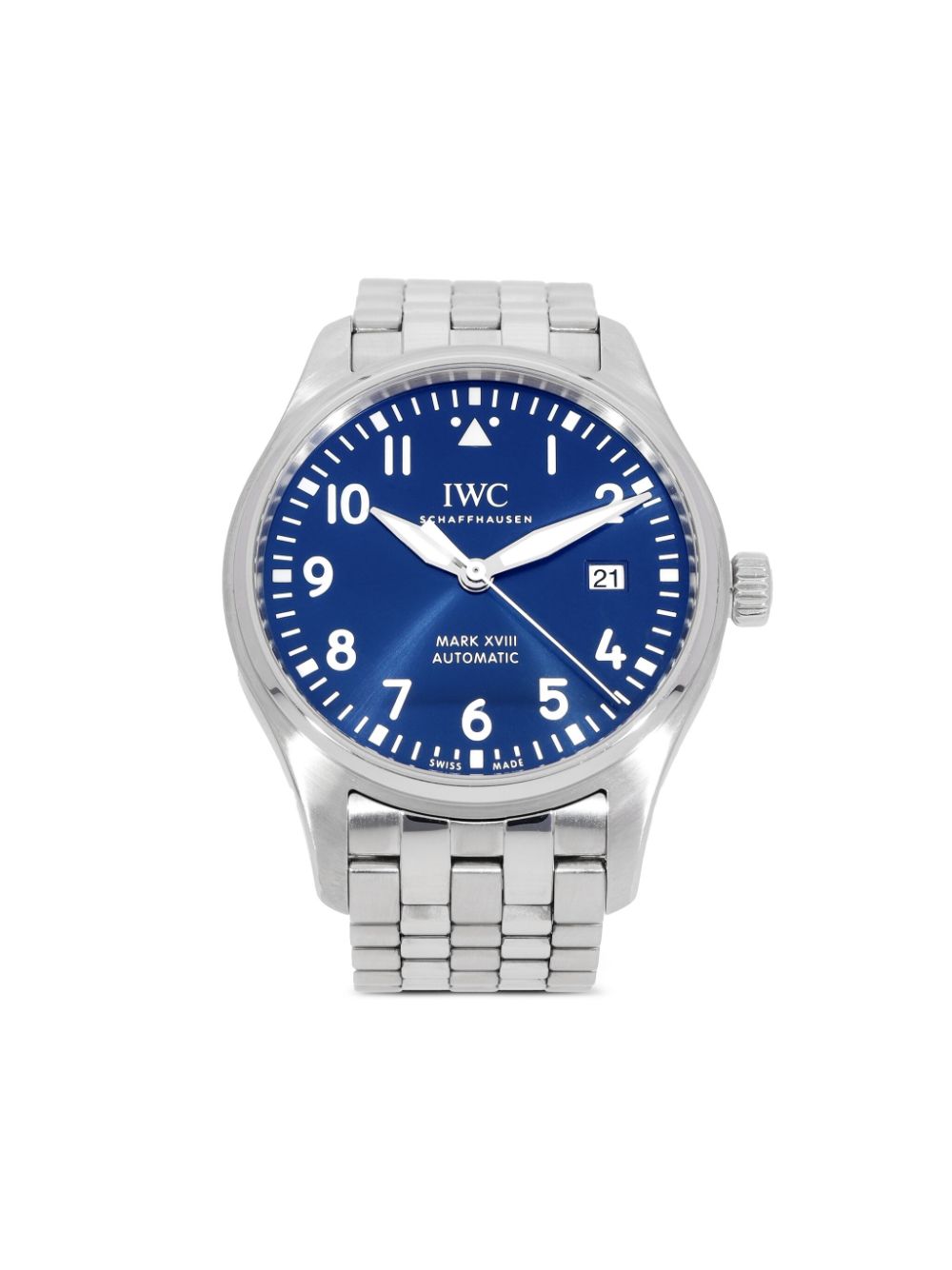 Pre-owned Iwc Schaffhausen  2020 Pilot's Watch "mark Xviii Le Petit Prince" 40mm In Blue