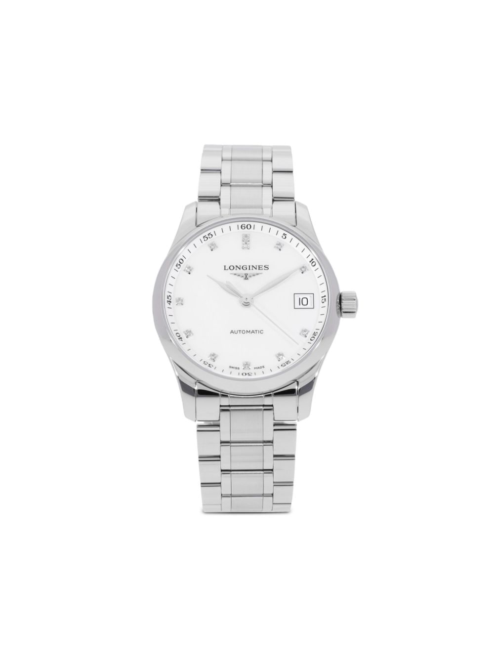 Pre-owned Longines Unworn  Master Collection 34mm In White