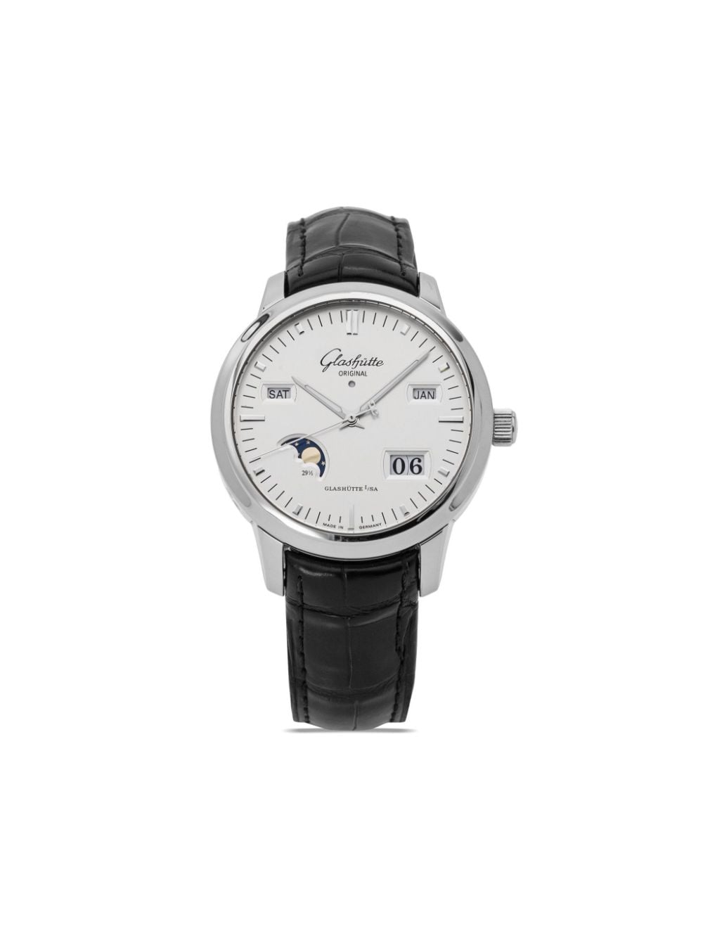 Glashütte 2017 pre-owned Senator Perpetual Calendar 40mm - Bianco