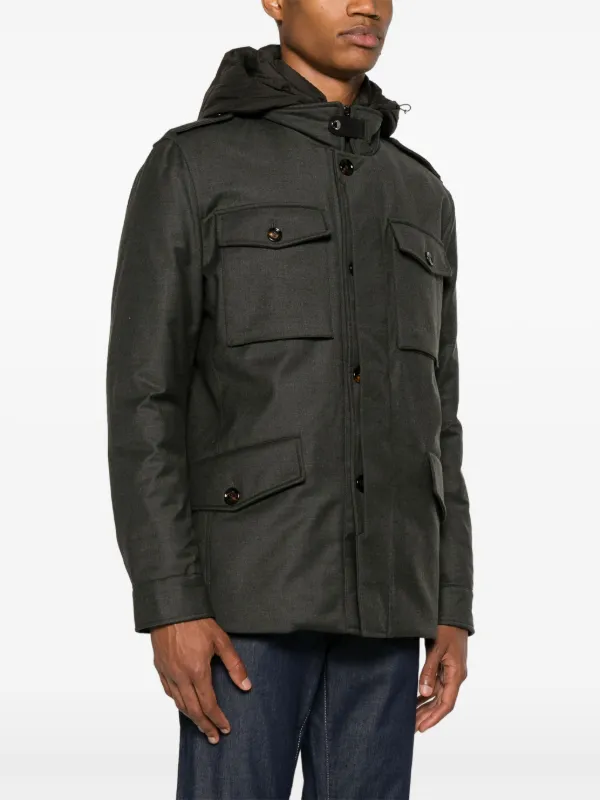 Moorer Piumino Isac Verde FARFETCH IT