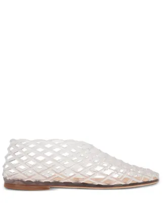 The Row Mara フラットシューズ | ホワイト | FARFETCH JP
