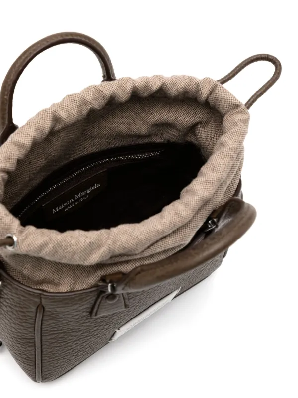 Maison Margiela 5AC Horizontal レザーハンドバッグ Maison Margiela 5AC Horizontal レザーハンドバッグ | ホワイト