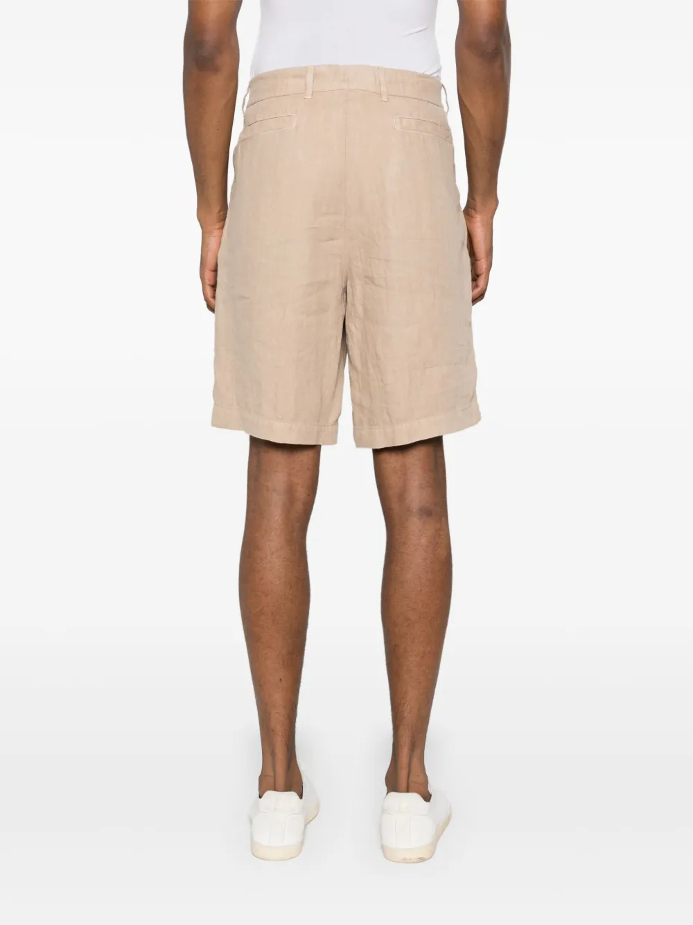 Brunello Cucinelli mid-rise linen bermuda shorts Men