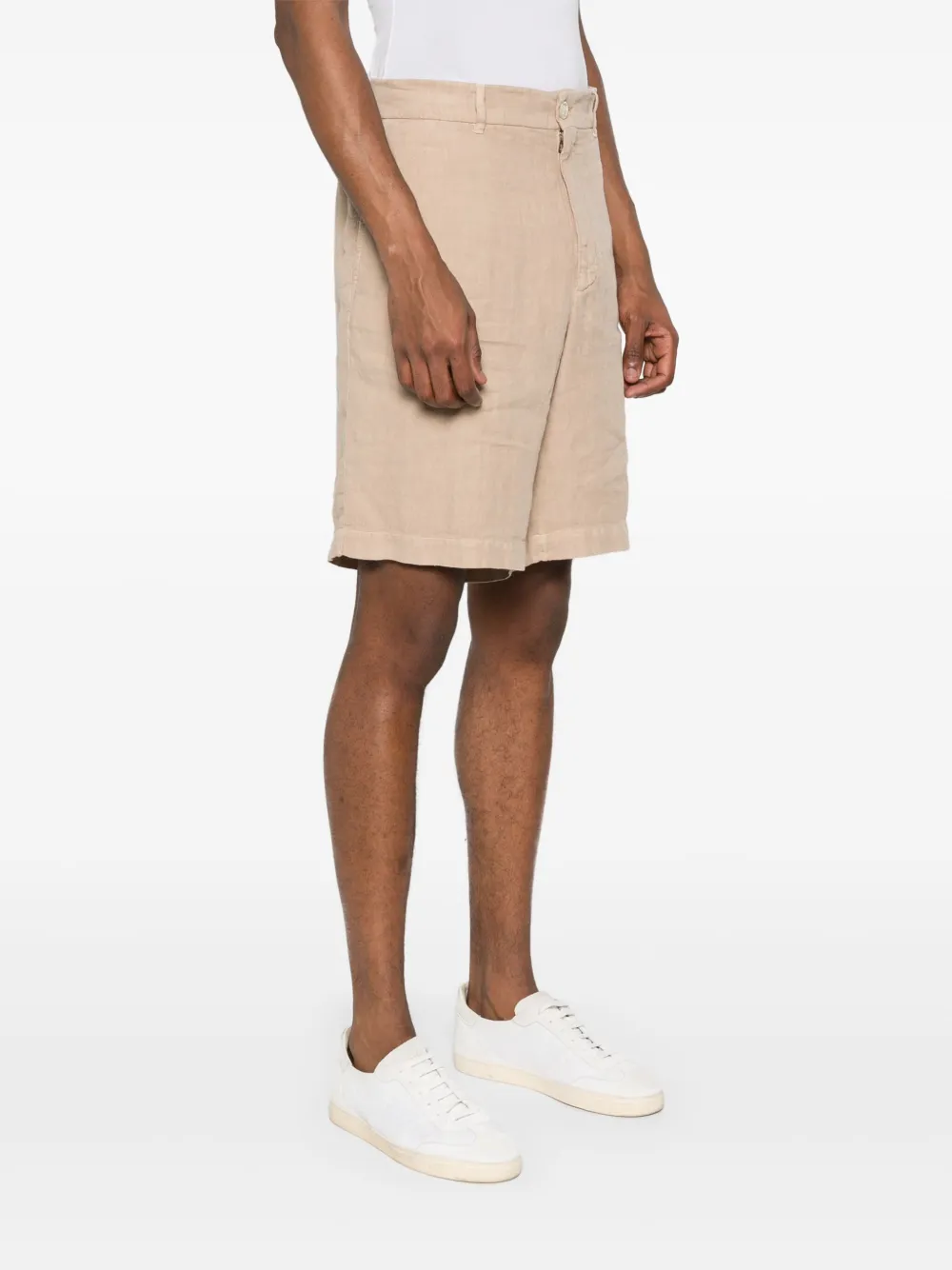 Brunello Cucinelli mid-rise linen bermuda shorts Men