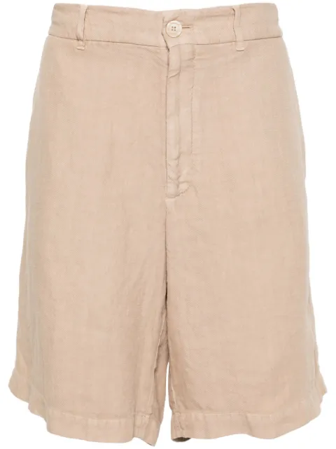 Brunello Cucinelli mid-rise linen bermuda shorts Men