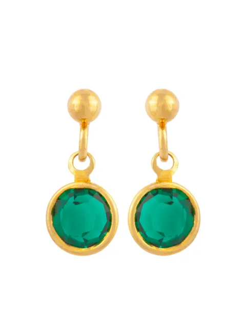 Susan Caplan Vintage pendientes Rediscovered con colgante 1980