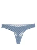 Marlies Dekkers Snowflake mesh thong - Blue