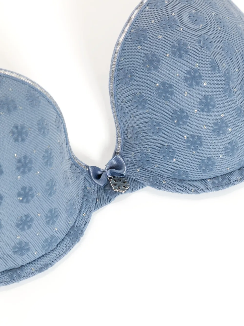 Marlies Dekkers Snowflake push-up bh met kristallen Blauw