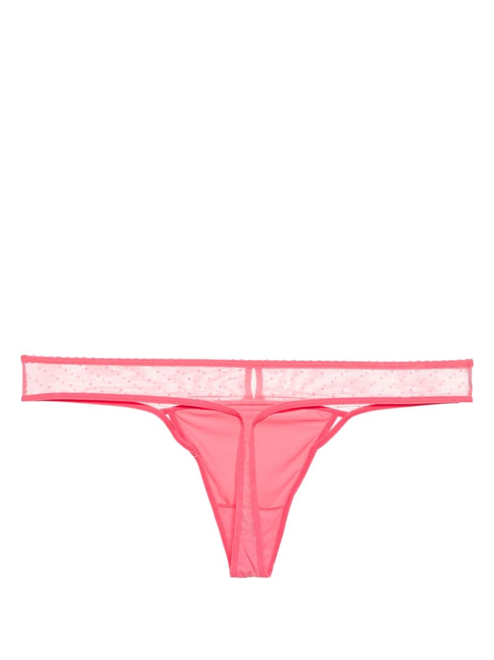 Marlies Dekkers Peekaboo string met strikdetail - Roze