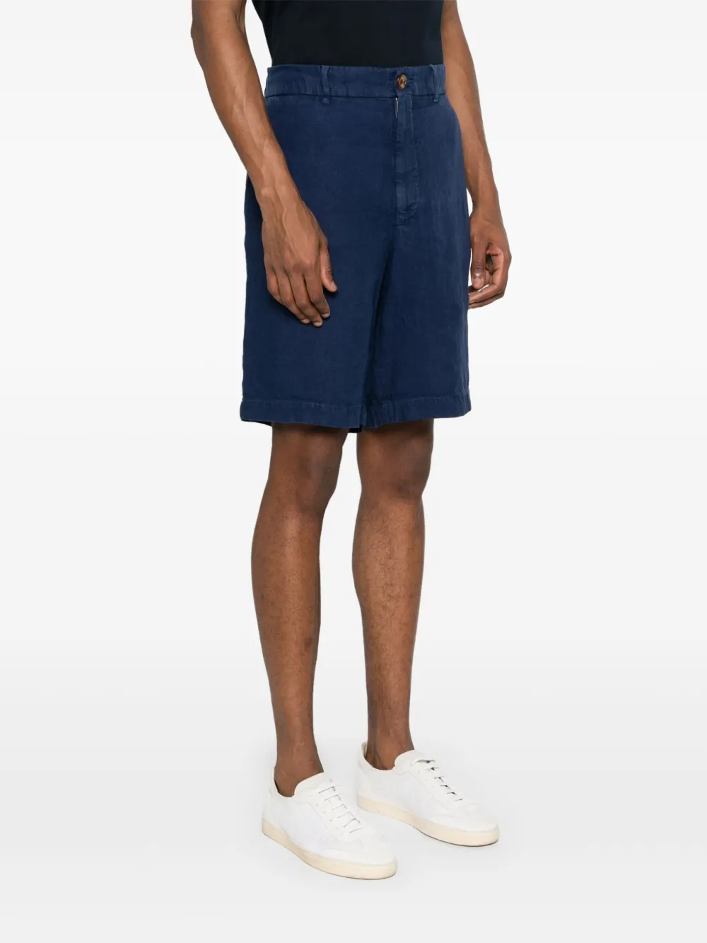 Brunello Cucinelli mid-rise linen bermuda shorts Men