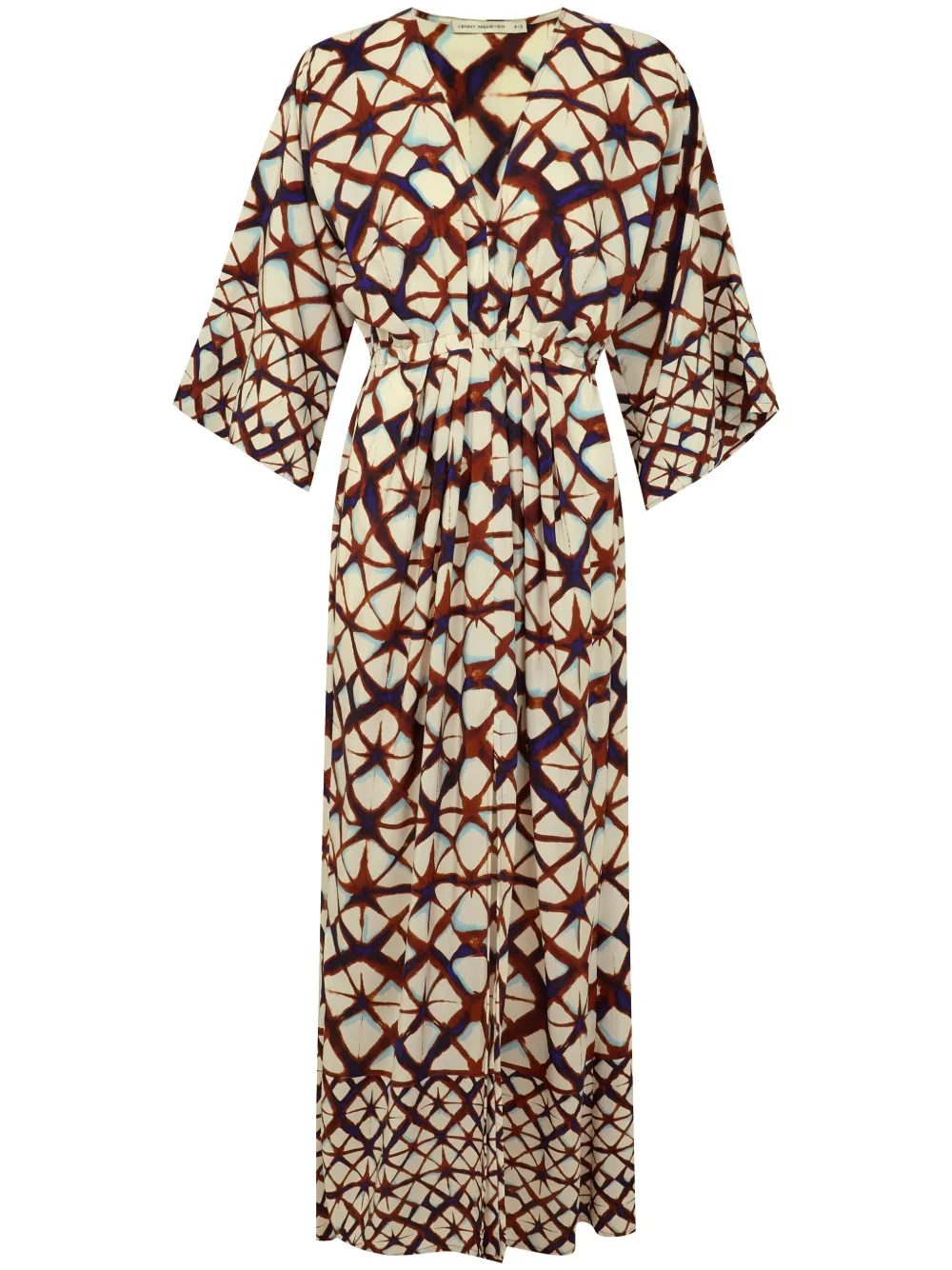 Thai-print maxi dress