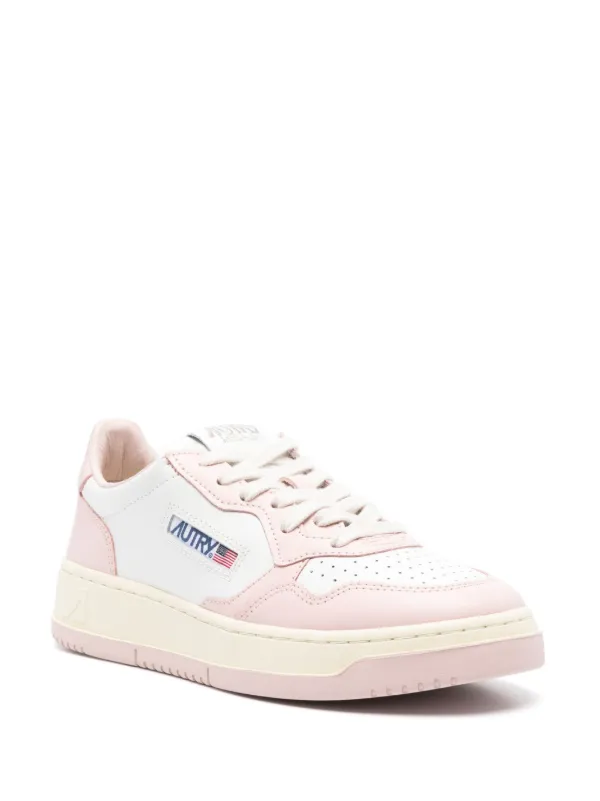 Autry Medalist Leather Sneakers | Pink | FARFETCH