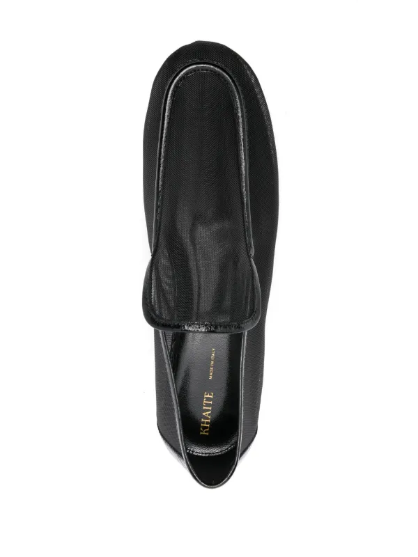 KHAITE Alessio Mesh Loafers | Black | FARFETCH