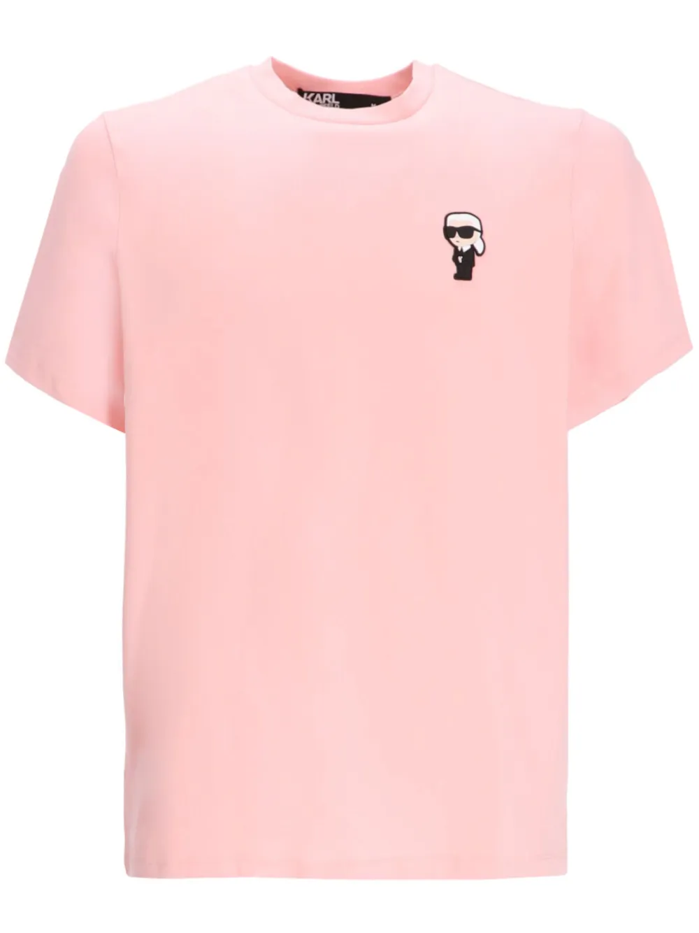 Karl Lagerfeld Ikonik Karl Cotton T-shirt In Pink