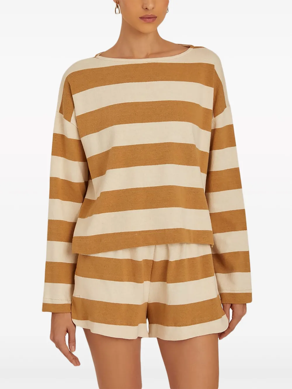 Lenny Niemeyer Gestreept T-shirt - Beige