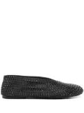 KHAITE Marcy crystal-emebellished ballerinas - Black