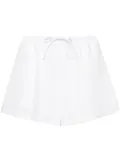 Reformation Zoey drawstring linen shorts - White