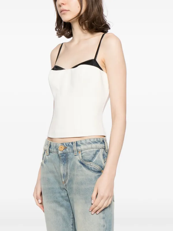 Reformation Melanie Sweetheart Neck Top | Neutrals | FARFETCH