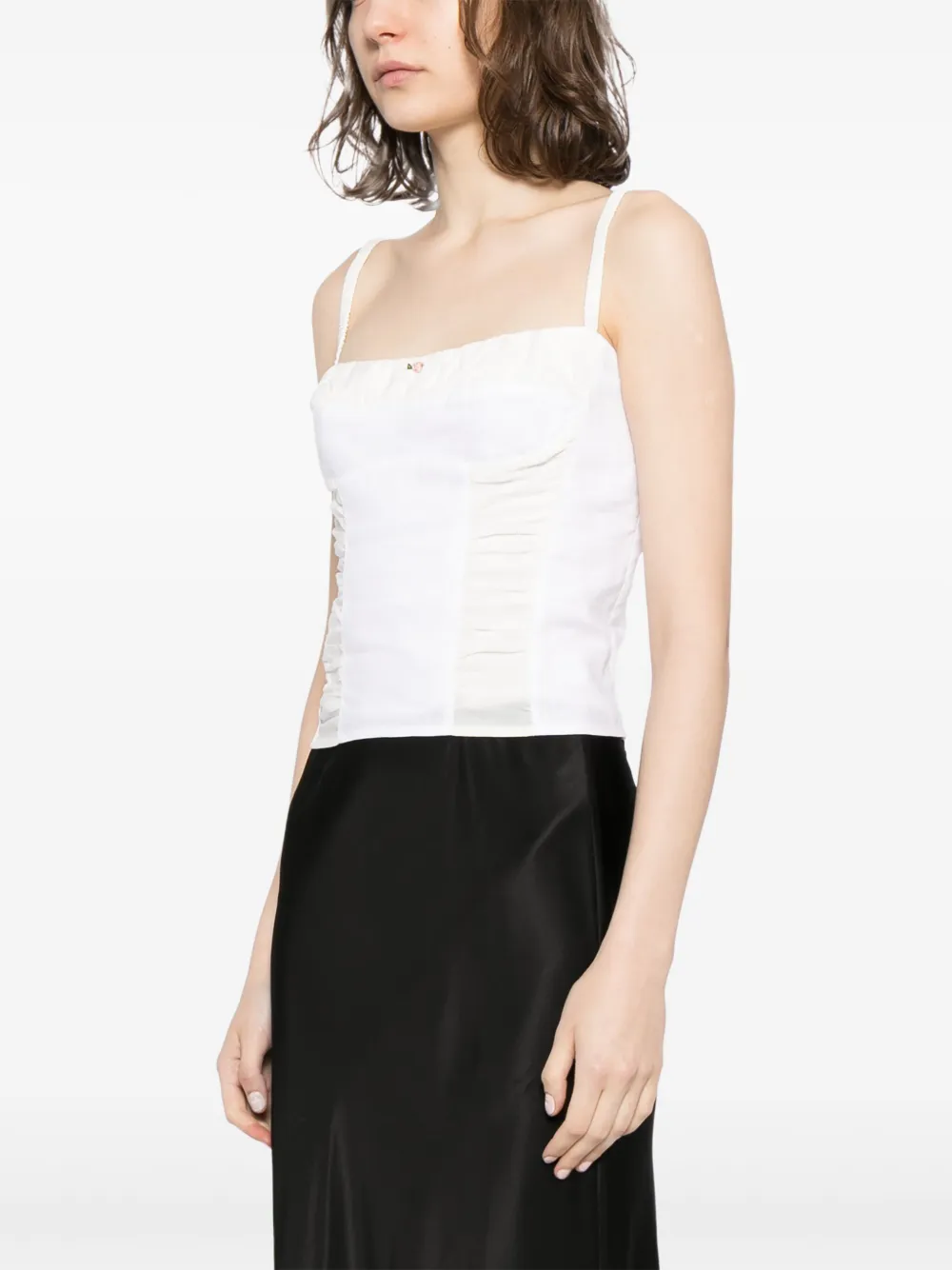 Reformation Emery linnen top Wit