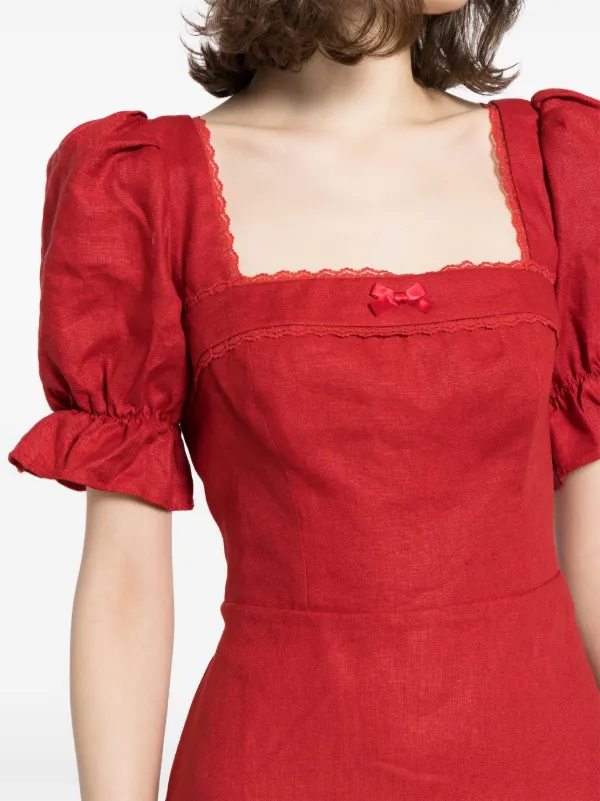 Reformation puff sleeve dress top