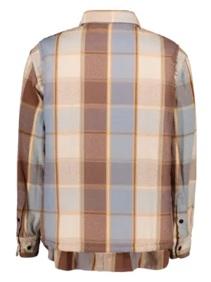 Off-White plaid-check Shirt Jacket | Blue | FARFETCH JO