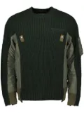 sacai knitted jumper - Green