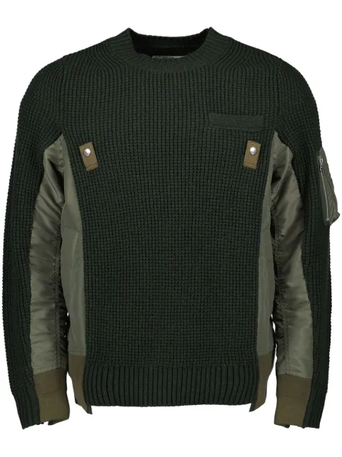 sacai suéter tejido
