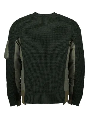 sacai - サカイ 23年製  アイボリー Wool Melton x Knit Pullover 1 sacai Sponge Sweat x Nylon Twill Pullover C/GRAY_C/GRAY | HAVEN