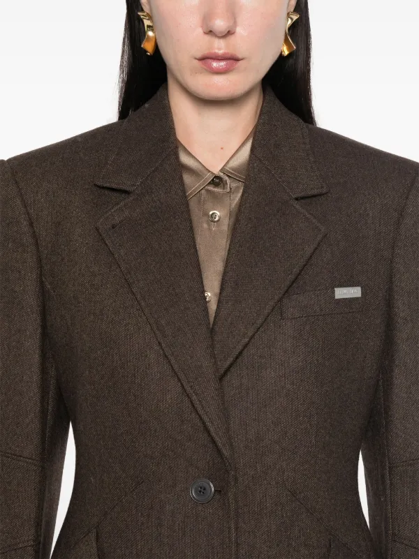 Helmut Lang Apex Blazer | Brown | FARFETCH