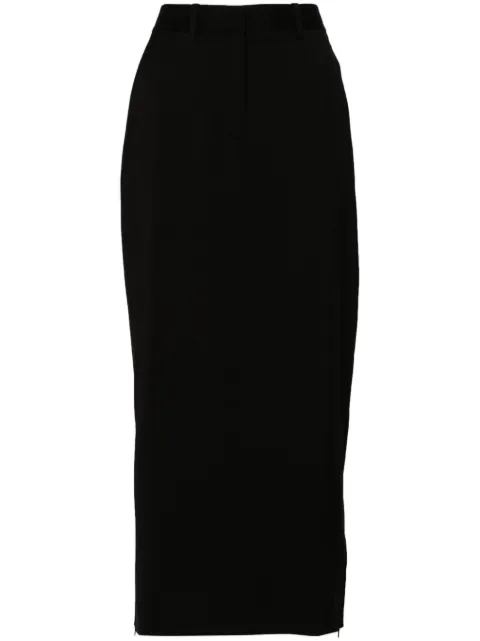 Helmut Lang zipped maxi skirt