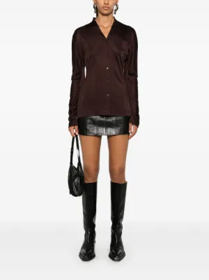 Tシャツ・カットソー HELMUT LANG Women Tunic Tops P02HW705 58878 L0V COGNAC BROWN Helmut Lang Oversized Shirt Soft Broad Poplin | HELMUTLANG.COM