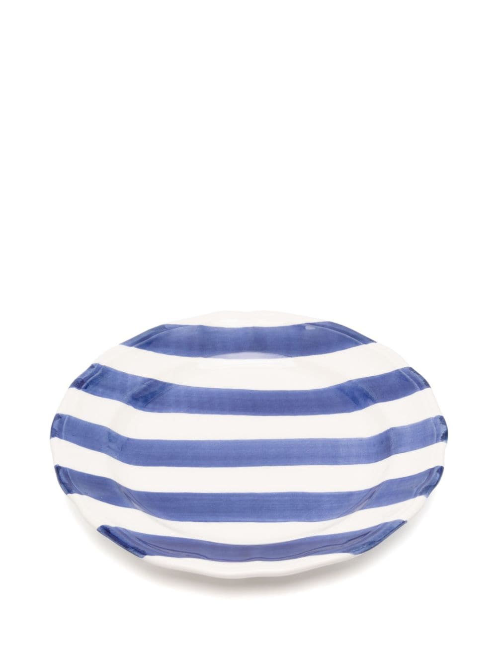 Les-Ottomans striped ceramic plate (set of two) - Blauw