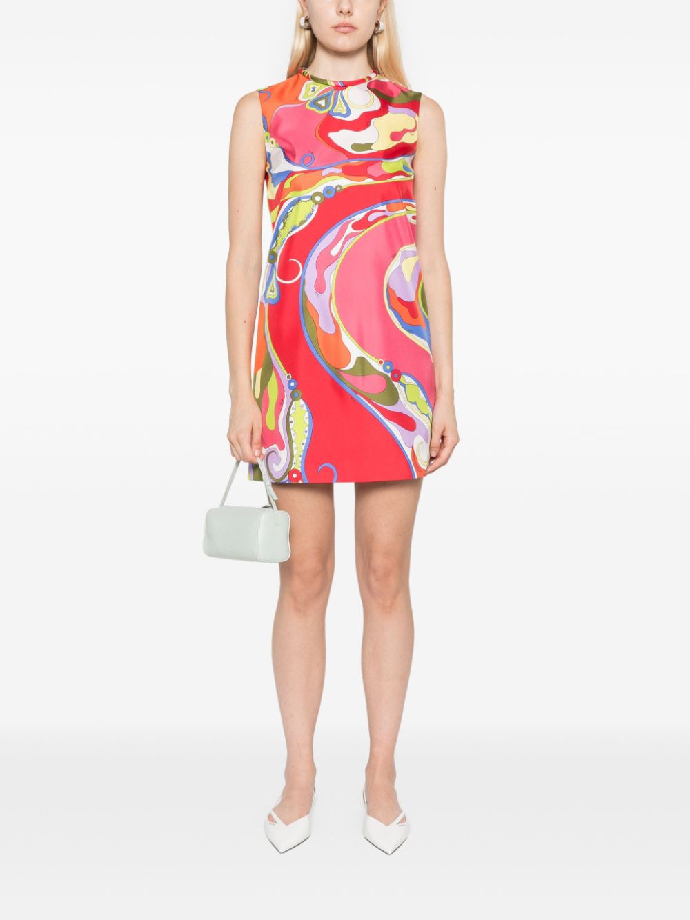 PUCCI Zijden mini-jurk met Orchidee-print - Roze