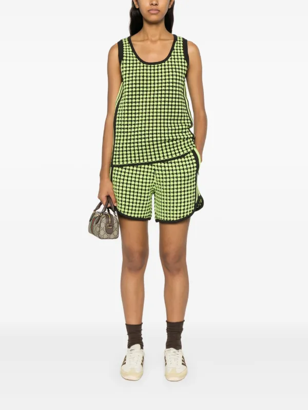 Adidas X Wales Bonner Houndstoot crochet-knit Shorts | Brown Adidas X Wales Bonner Houndstoot crochet-knit Shorts | Brown