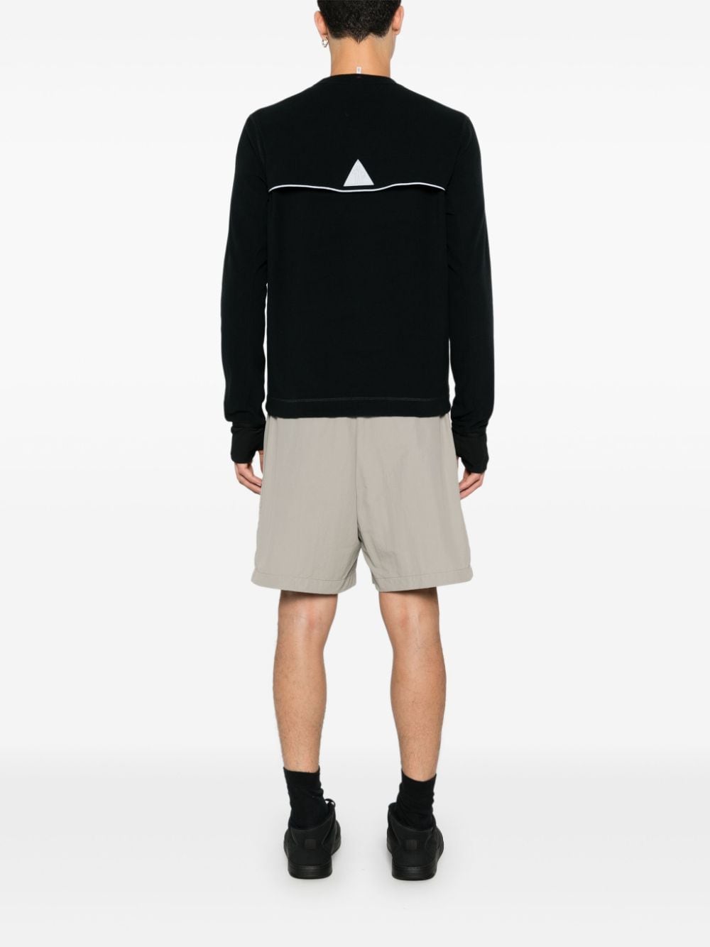 Moncler Grenoble Sweater met logopatch - Zwart