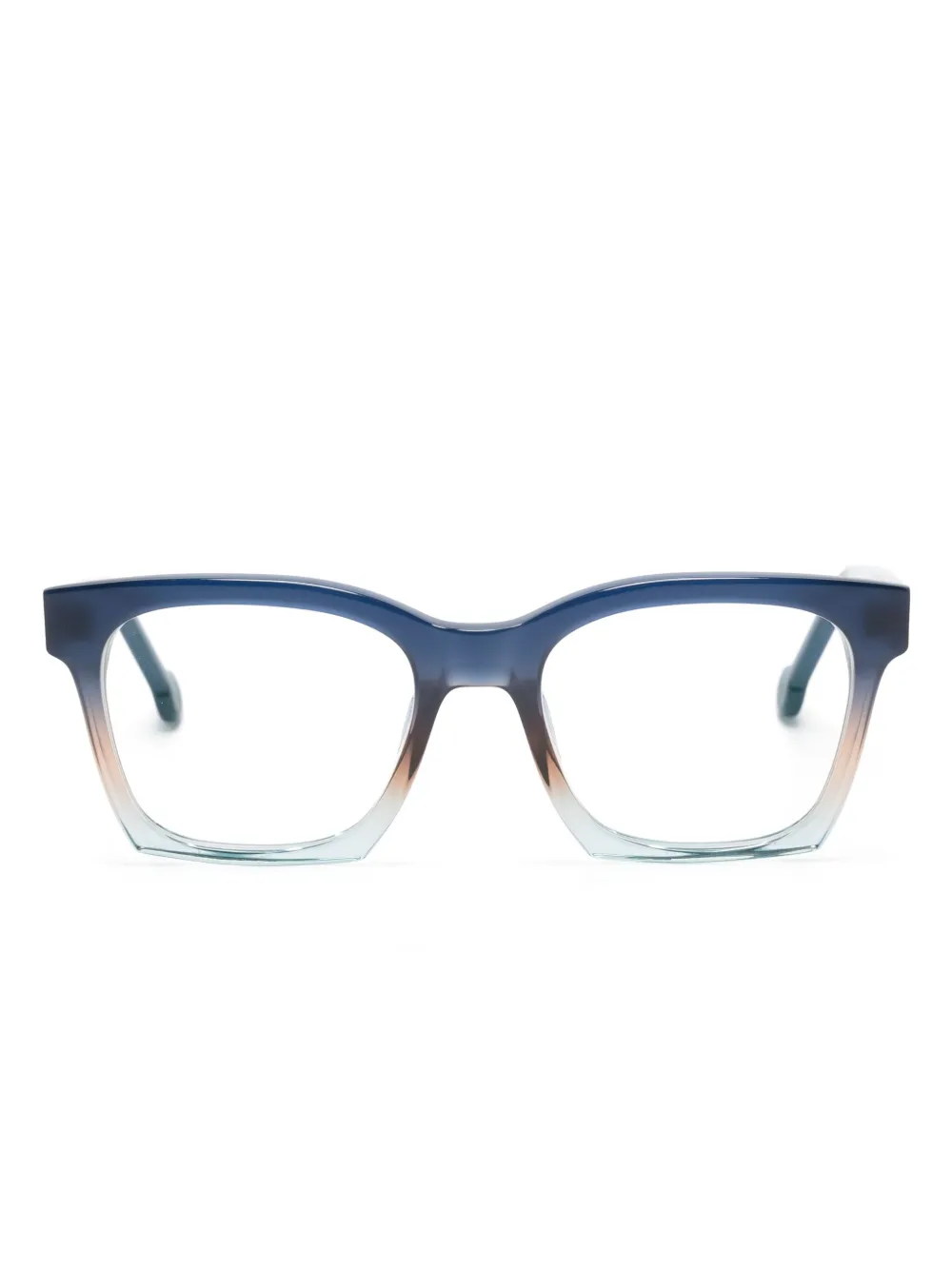 L.A. EYEWORKS Marcel square-frame glasses | Blue | Image 1