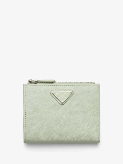 Prada triangle-logo leather wallet
