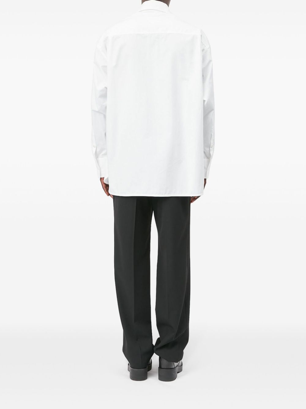 MM6 Maison Margiela Spliced Numbers cotton poplin shirt Men